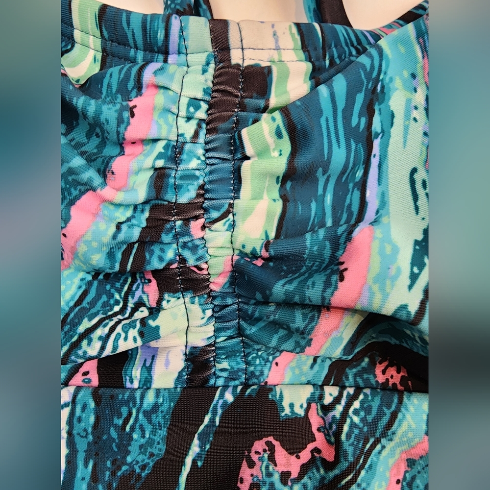 New All in Motion Athletic Swim‎ Top Sports Bra Adjustable Surf Top Size L 12-14 - Picture 8 of 9